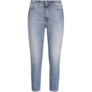 Dondup, Jeans, Dames, Blauw, W30, Katoen, Cindy Slim-Fit Blauwe Jeans