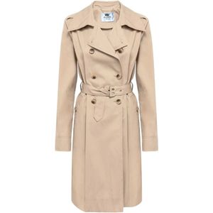 Blugirl, Mantels, Dames, Beige, S, Klassieke Trenchcoat