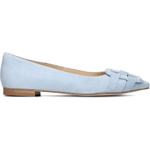 Stefano Lauran, Schoenen, Dames, Blauw, 36 EU, Suède, Blauwe Suède Ballerinas