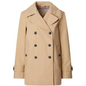 Save The Duck, Mantels, Dames, Beige, M, Polyester, Beige Sofi Korte Trenchcoat