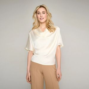 Marie Méro, Blouses & Shirts, Dames, Beige, 3Xl, Flowy Waterfall Top