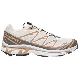 Salomon, Schoenen, Heren, Beige, 44 1/2 EU, Lichtgewicht X-T 6 Sneakers met Quicklace™