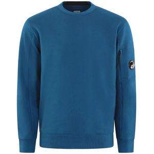 C.p. Company, Blauwe Crew Neck Sweater Upgrade Blauw, Heren, Maat:M