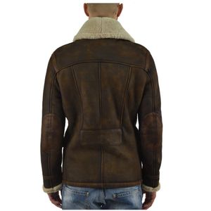 Dsquared2, Jassen, Heren, Bruin, L, Bruine Lange Schapenvacht Jas