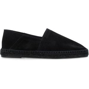 Tom Ford, Zwarte Suède Slip-on Espadrilles Zwart, Heren, Maat:41 EU