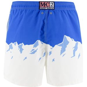 MC2 Saint Barth, Badkleding, Heren, Blauw, L, Stijlvolle Zwemboxershorts