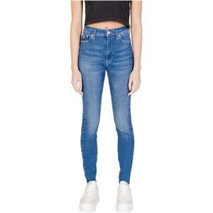 Tommy Jeans, Sylvia Skinny Jeans Blauw, Dames, Maat:W28 L30