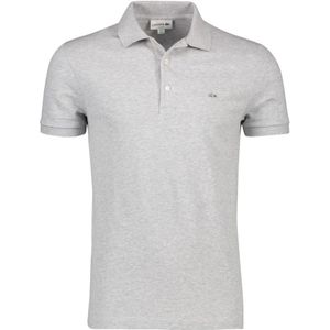 Lacoste, Tops, Heren, Grijs, XS, Katoen, Grijze poloshirt met korte mouw