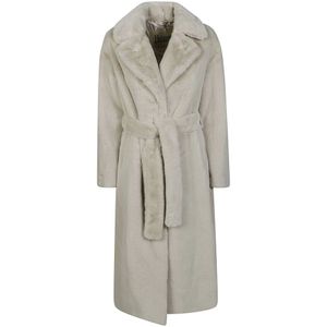 Herno, Jassen, Dames, Beige, XS, Lange Ceintuurjas