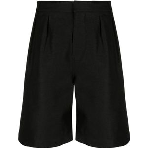 Saint Laurent, Korte broeken, Heren, Zwart, L, Casual shorts voor heren