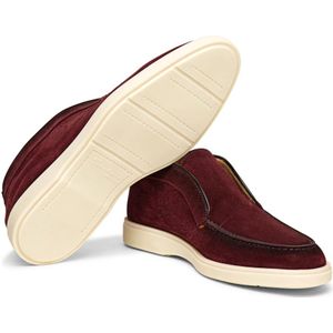 Santoni, Schoenen, Heren, Rood, 41 EU, Suède, Suede Desert Boot