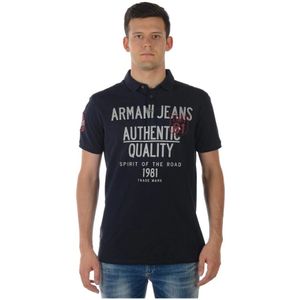 Armani Jeans, Polo Shirts Blauw, Heren, Maat:L