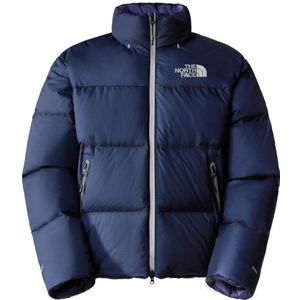 The North Face, Jassen, Heren, Blauw, XS, Nylon, Marineblauwe Nuptse donsjas