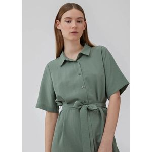 Modström, Kleedjes, Dames, Groen, M, Polyester, Groene lange overhemdjurk Huntley