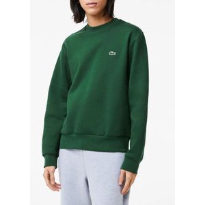 Lacoste, Sweatshirts & Hoodies, Heren, Groen, L, Katoen, Groene Casual Sweater