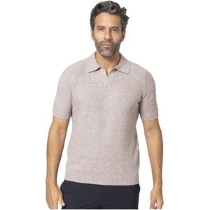 Gran Sasso, Polo Shirts Beige, Heren, Maat:M