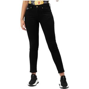 Versace Jeans Couture, 5 Zakken Broek Zwart, Heren, Maat:W31