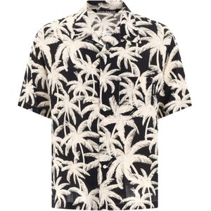 Palm Angels, Overhemden, Heren, Veelkleurig, 2Xl, Palms Shirt 100% Viscose