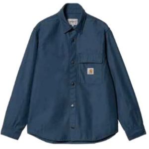 Carhartt Wip, Blauwe Overhemden voor Mannen Blauw, Heren, Maat:S