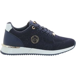 Mexx, Dames Marine Glitter Schoenen Blauw, Dames, Maat:39 EU