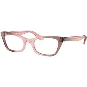 Ray-Ban, Accessoires, Dames, Roze, 49 MM, Transparante roze zonnebril voor modebewuste vrouwen