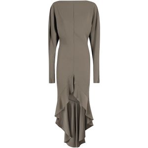 Philosophy di Lorenzo Serafini, Kleedjes, Dames, Groen, S, Elegante Crepe Jurk