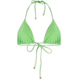 Nanushka, Groene Halternek Bikini Top Groen, Dames, Maat:M