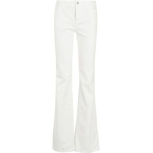 Ermanno Scervino, Jeans, Dames, Wit, M, Klassieke Bootcut Jeans voor Vrouwen