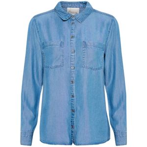 My Essential Wardrobe, Blouses & Shirts, Dames, Blauw, M, Denim, 15 De Denim Shirt - Lichtblauw Vintage