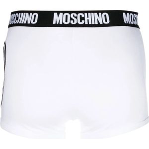 Moschino, Ondergoed, Heren, Wit, S, Wit ondergoed met Teddy Bear-logo