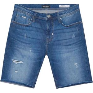 Antony Morato, Korte broeken, Heren, Blauw, W28, Denim, Denim Shorts Blauw Bermuda Stijl