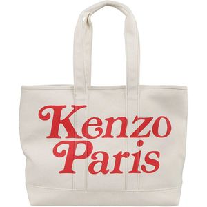Kenzo, Tassen, Heren, Beige, ONE Size, Tote Bags