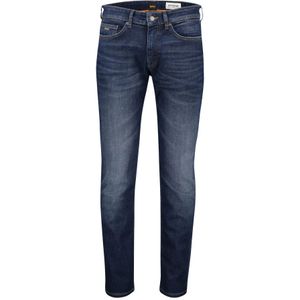 Hugo Boss, Jeans, Heren, Blauw, W34 L34, Katoen, Blauwe Slim Fit 5-Pocket Jeans