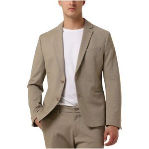 Drykorn, Jassen, Heren, Beige, S, Katoen, Beige Stijlvolle Heren Blazer