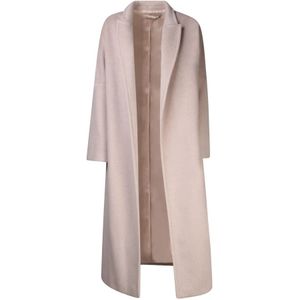 Blanca Vita, Mantels, Dames, Beige, S, Polyester, Calomeria Lange Beige Jas Aw 23