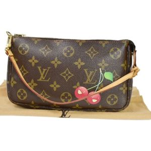 Louis Vuitton Vintage, Pre-owned, Dames, Bruin, ONE Size, Pre-owned Canvas clutches