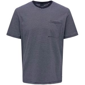 Only & Sons, Tops, Heren, Blauw, L, Regular Fit Round Neck T-Shirt