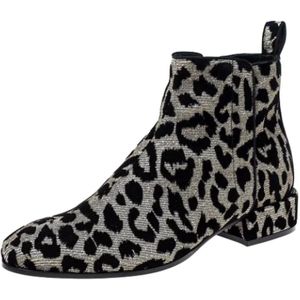 Dolce & Gabbana Pre-owned, Pre-owned, Dames, Zwart, 36 EU, Tweed, Pre-owned Velvet boots