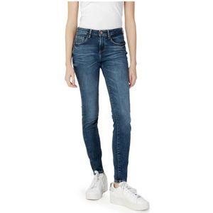 Guess, Jeans, Dames, Blauw, W25 L30, Blauwe effen dames jeans