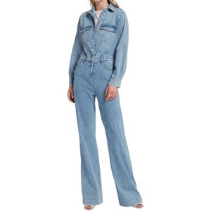 7 For All Mankind, Jumpsuits & Playsuits, Dames, Blauw, S, Lucht Jumpsuit