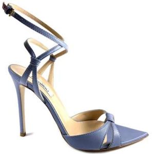 Ninalilou, Schoenen, Dames, Paars, 36 EU, Leer, Ortensia High Heel Sandalen