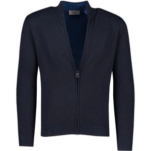 Pierre Cardin, Donkerblauwe Vest met Rits Blauw, Heren, Maat:XL