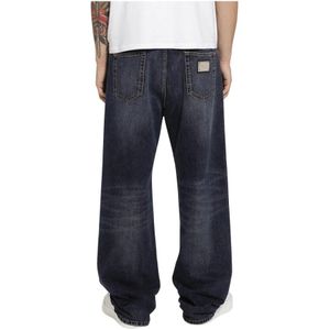 Dolce & Gabbana, Jeans, Heren, Blauw, M, Denim, Denim Oversize Jeans