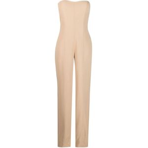 Federica Tosi, Jumpsuits & Playsuits, Dames, Beige, M, Tops