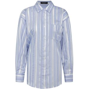 Bruuns Bazaar, Blouses & Shirts, Dames, Veelkleurig, S, Blauw Gestreept Damesoverhemd