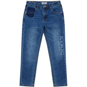 Iceberg, Jeans, Heren, Blauw, W36, Katoen, Slim-fit Jeans