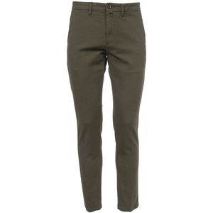 Siviglia, Broeken, Heren, Groen, W38, Katoen, Carducci Katoenen Slim Fit Broek