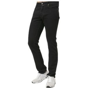 Jacob Cohën, Jeans, Heren, Zwart, W35, Katoen, Zwarte Slim-Fit Bard Straight Jeans
