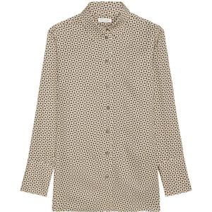 Marc O'Polo, Blouses & Shirts, Dames, Beige, S, Reguliere lange blouse