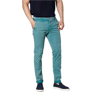 Mason's, Broeken, Heren, Groen, L, Katoen, Essentiële heren chino broek in mintgroen